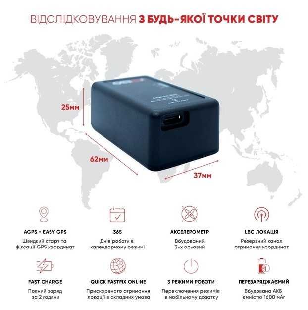 Український GPS трекер для дронів / квадрокоптерів / бпла