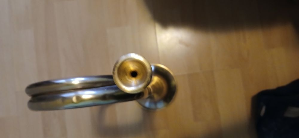 Mosiężna trąbka sygnalowa - myśliwska