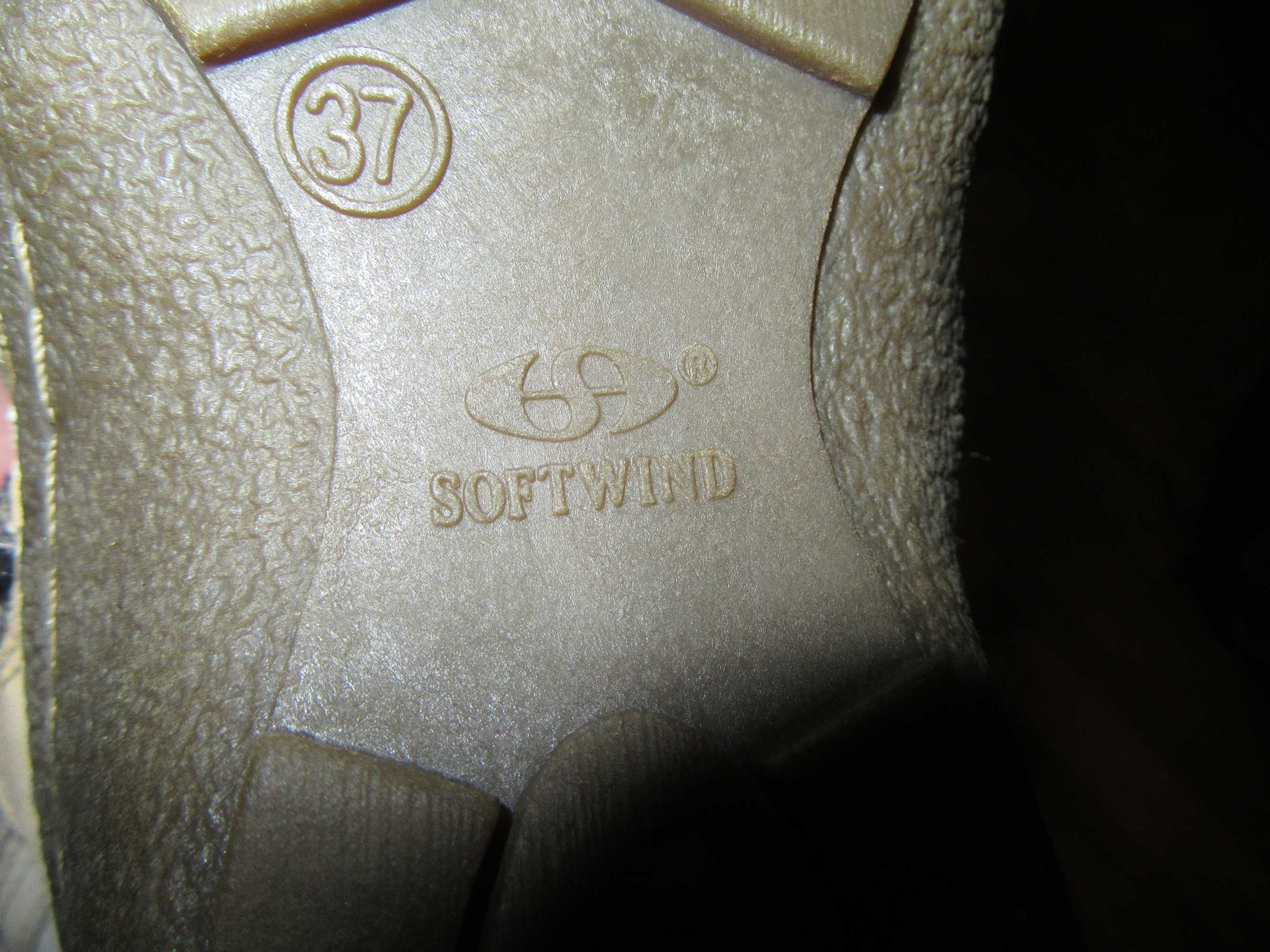 Женские кожаные зимние сапоги на меху Soft Wind - Размер 37