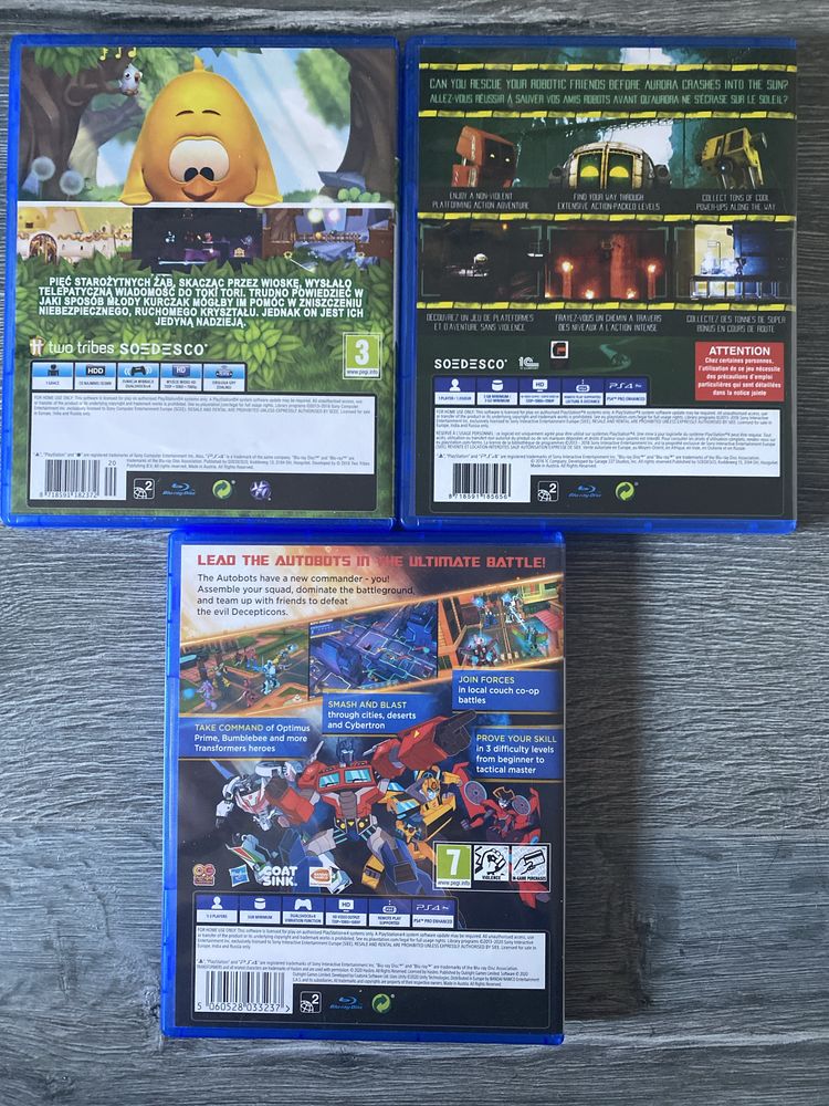 3GRY PS4 : Transformers + TOKI TORI + Shiny / PL i ANG
