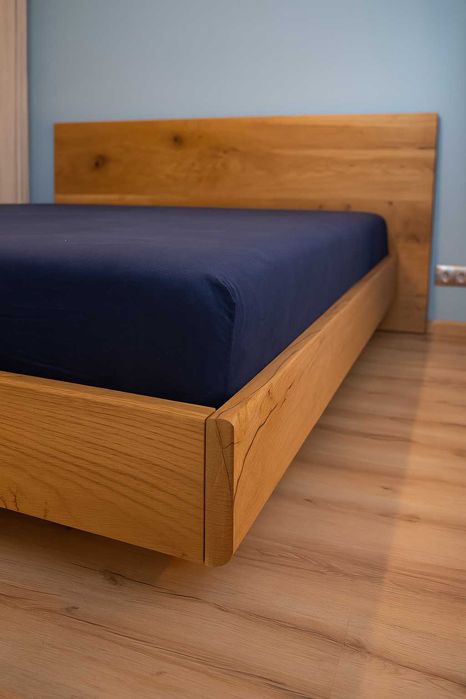 Łóżko dębowe lewitujace 200x160