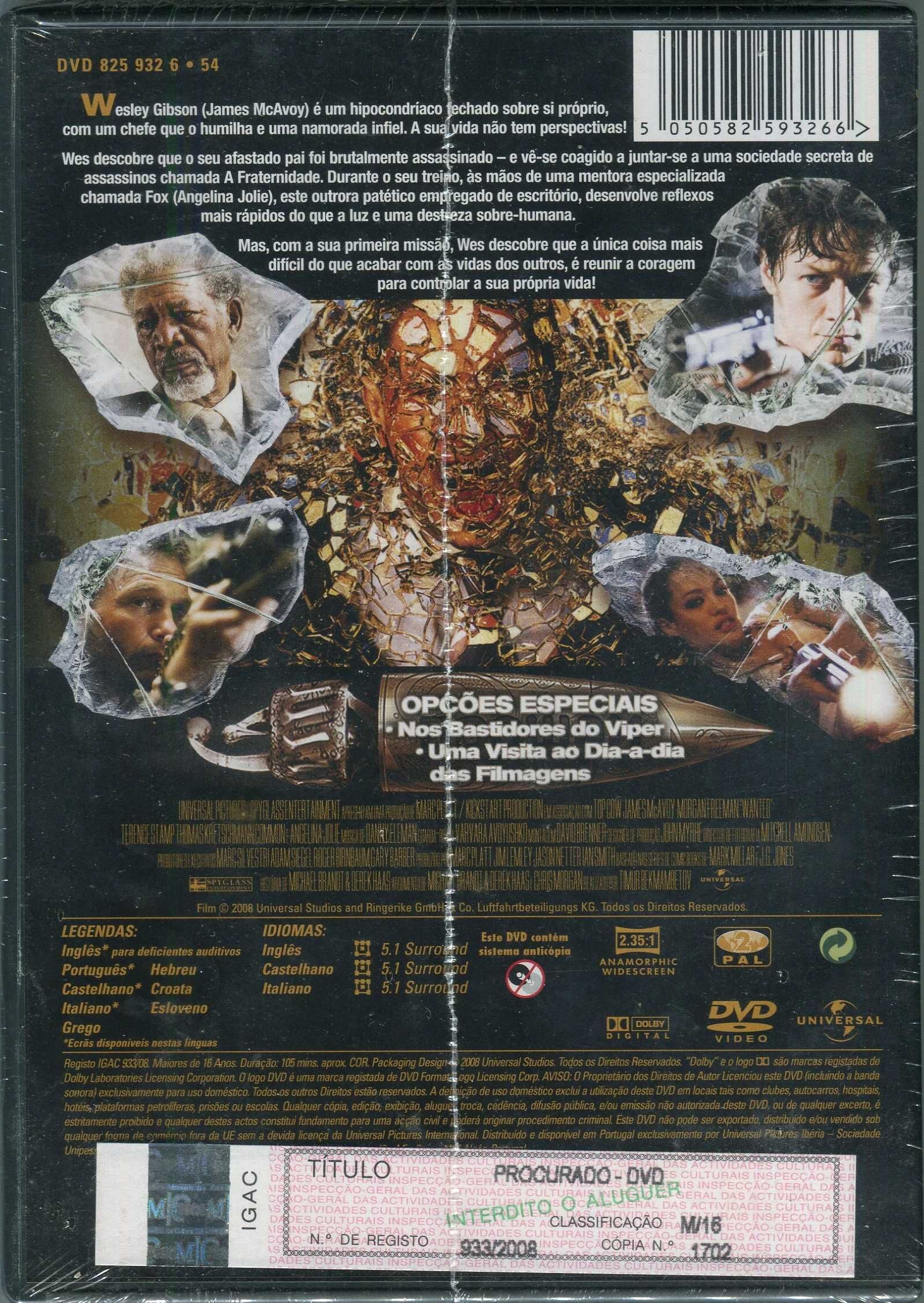 Procurado - Novo/Selado c/Morgan Freeman, Angelina Jolie