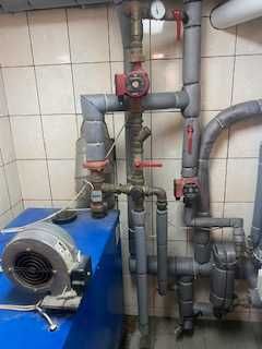 Piec stalowy wodny ES-21 KW + 2 pompy Grundfos + zawory