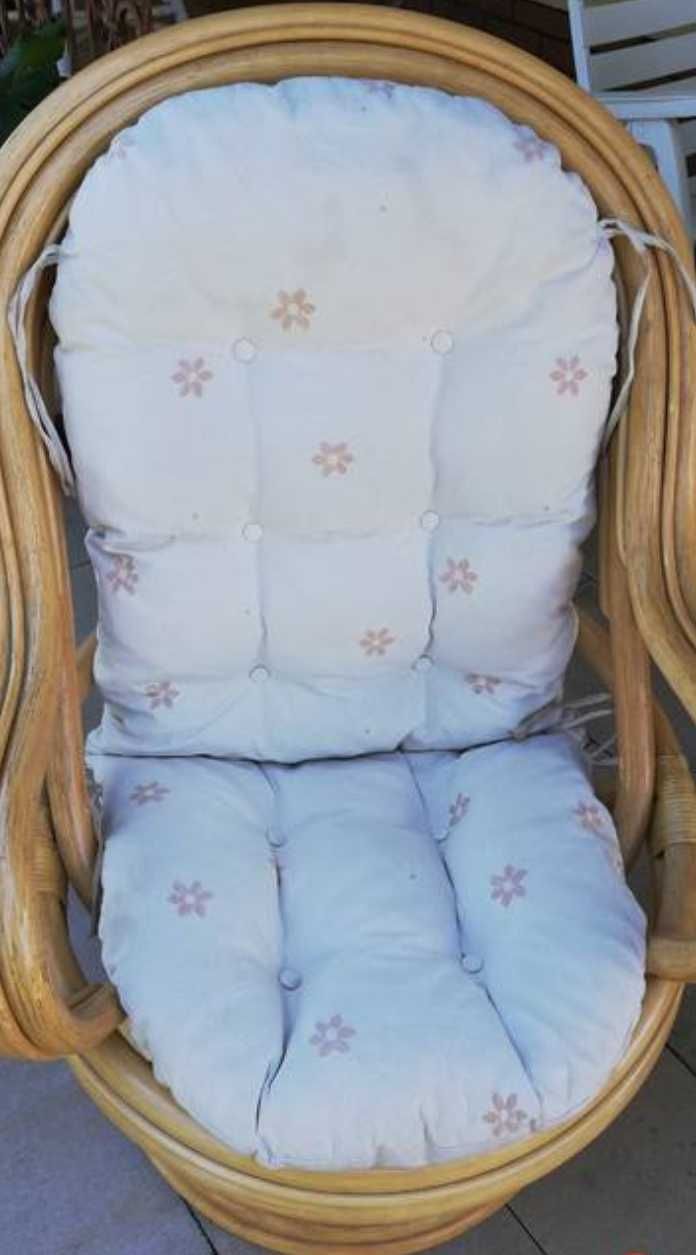 Fotel kręcony rattanowy meble ogrodowe wiklinowy krzesło