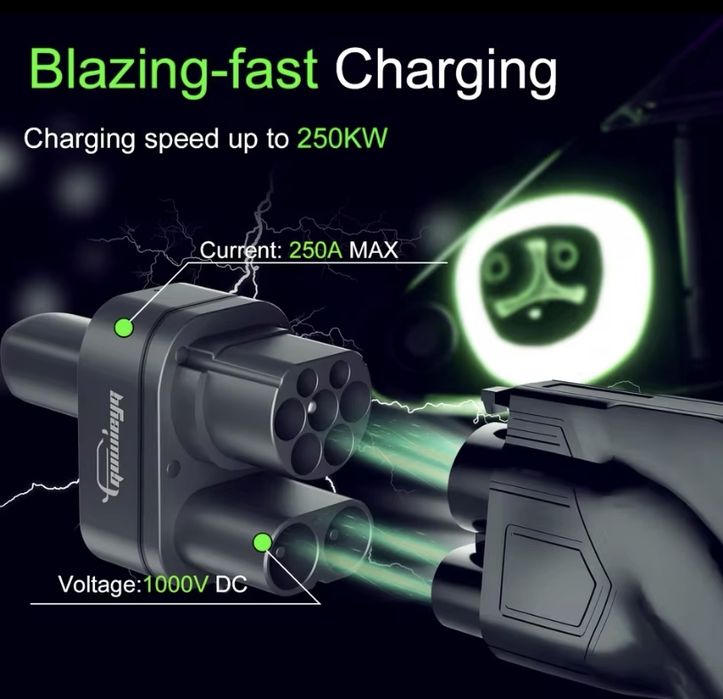 Адаптер перехідник Guwieyg ССS2 до Tesla Тесла