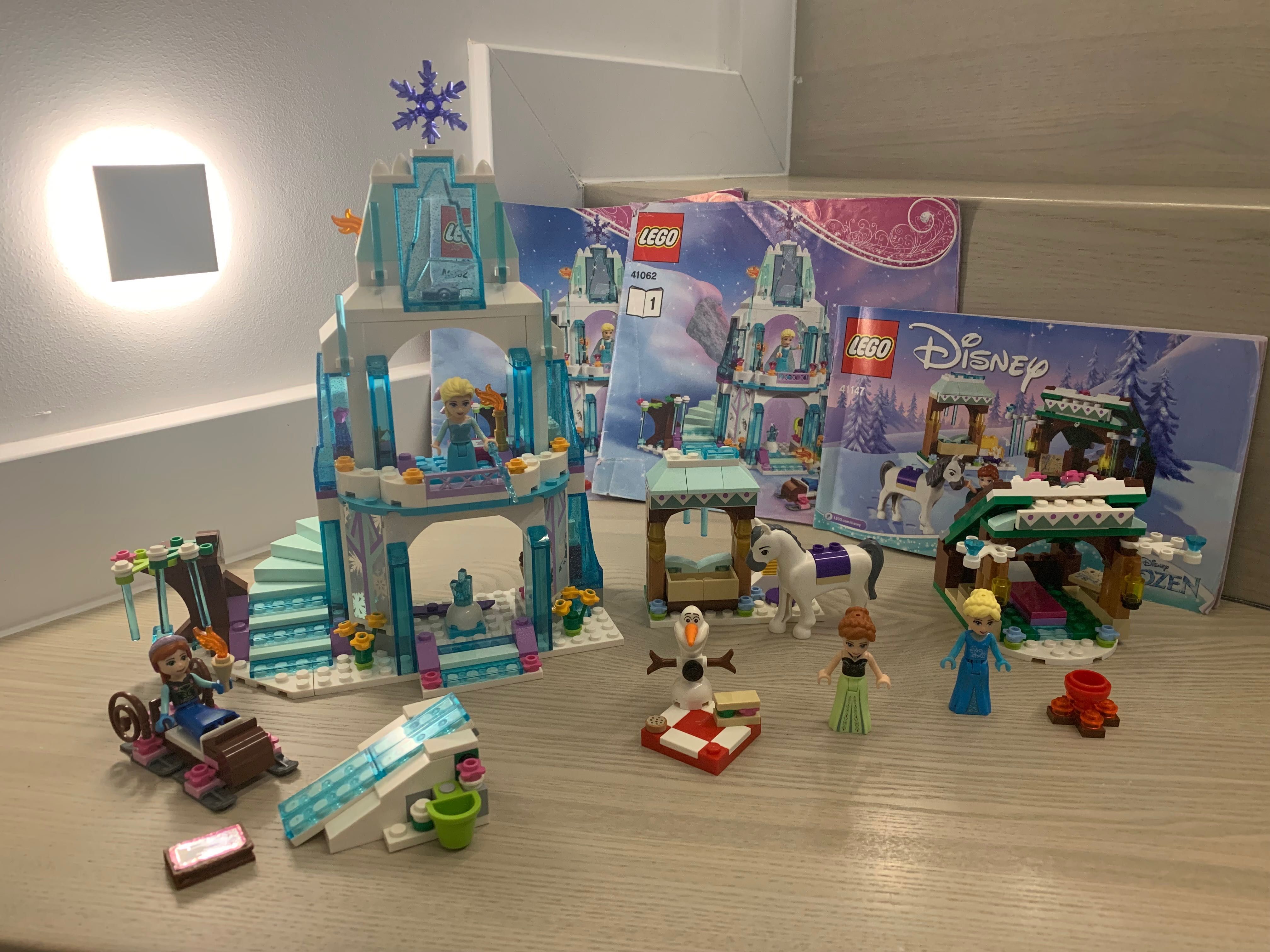 Lego Disney 41062+41147 Frozen Kraina lodu Zamek Elzy Przygoda Anny