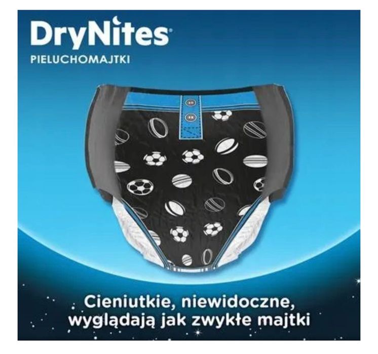 Majtki Na Noc Dla Chłopców 8-15Lat 27-57Kg 13 sztuk