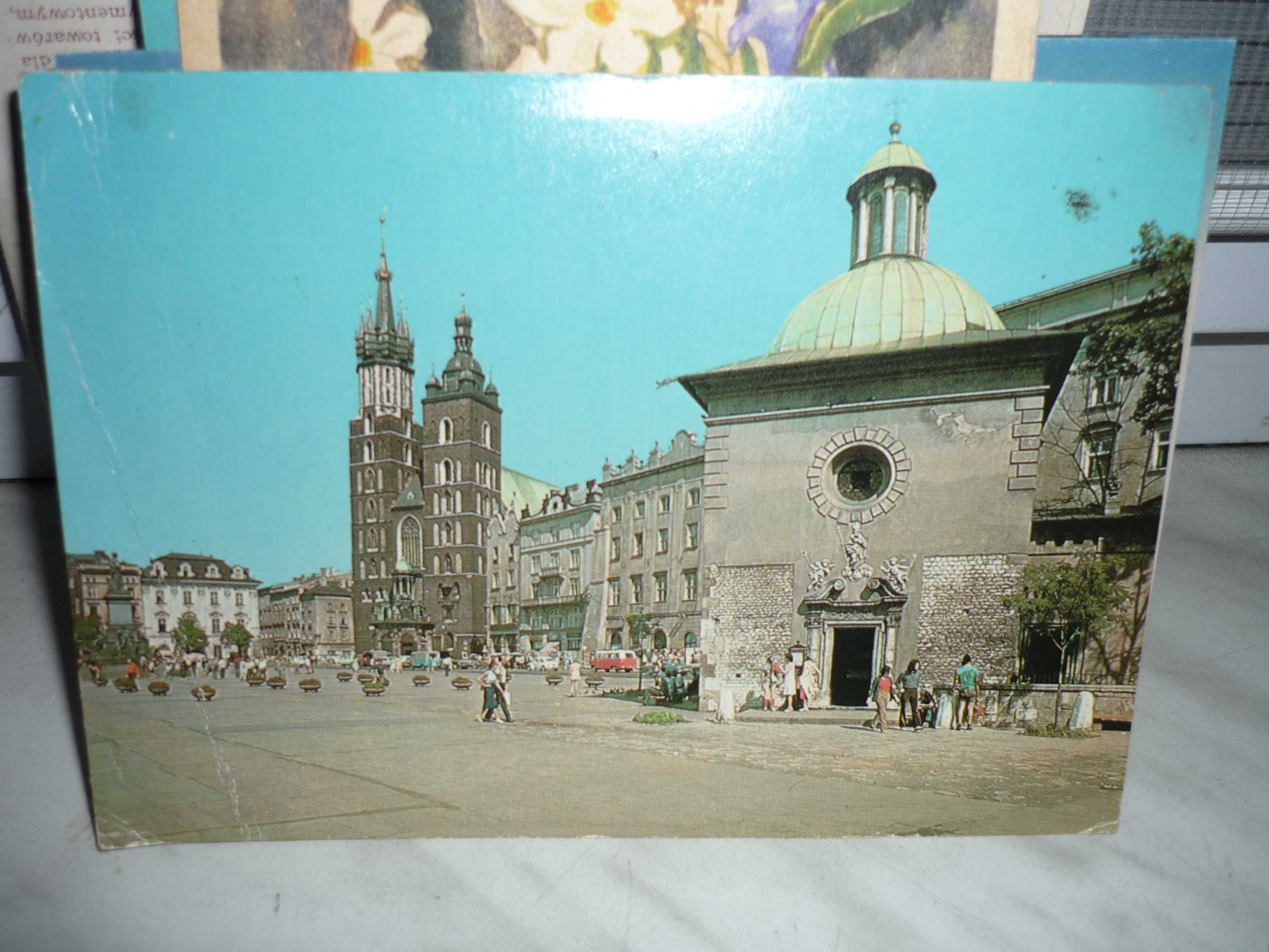 Kraków , Rynek Główny , pocztówka.