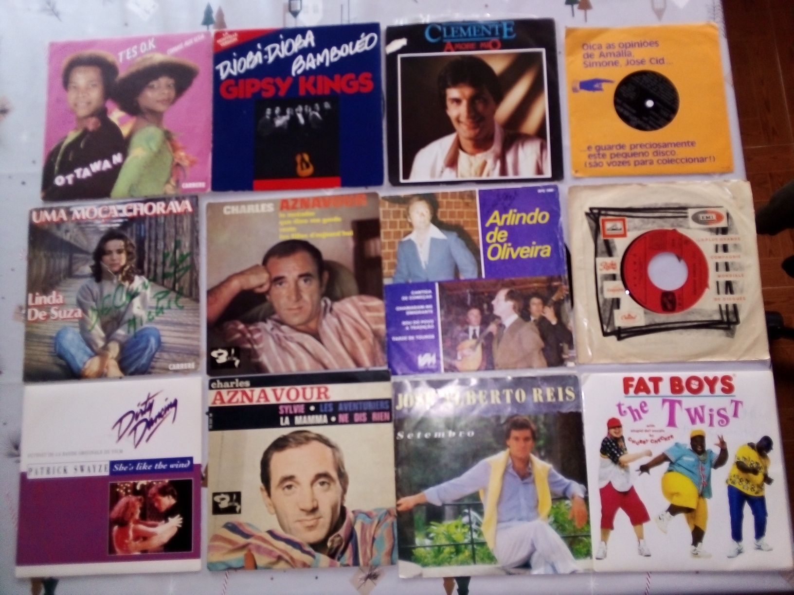 Discos vinil grandes e pequenos como novos