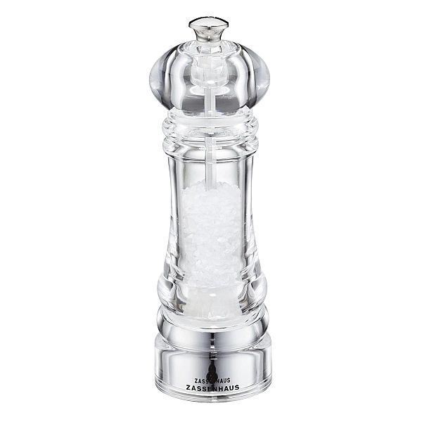Zestaw Zassenhaus Berlin 2 młynków do soli i pieprzu, akrylowe 18 cm