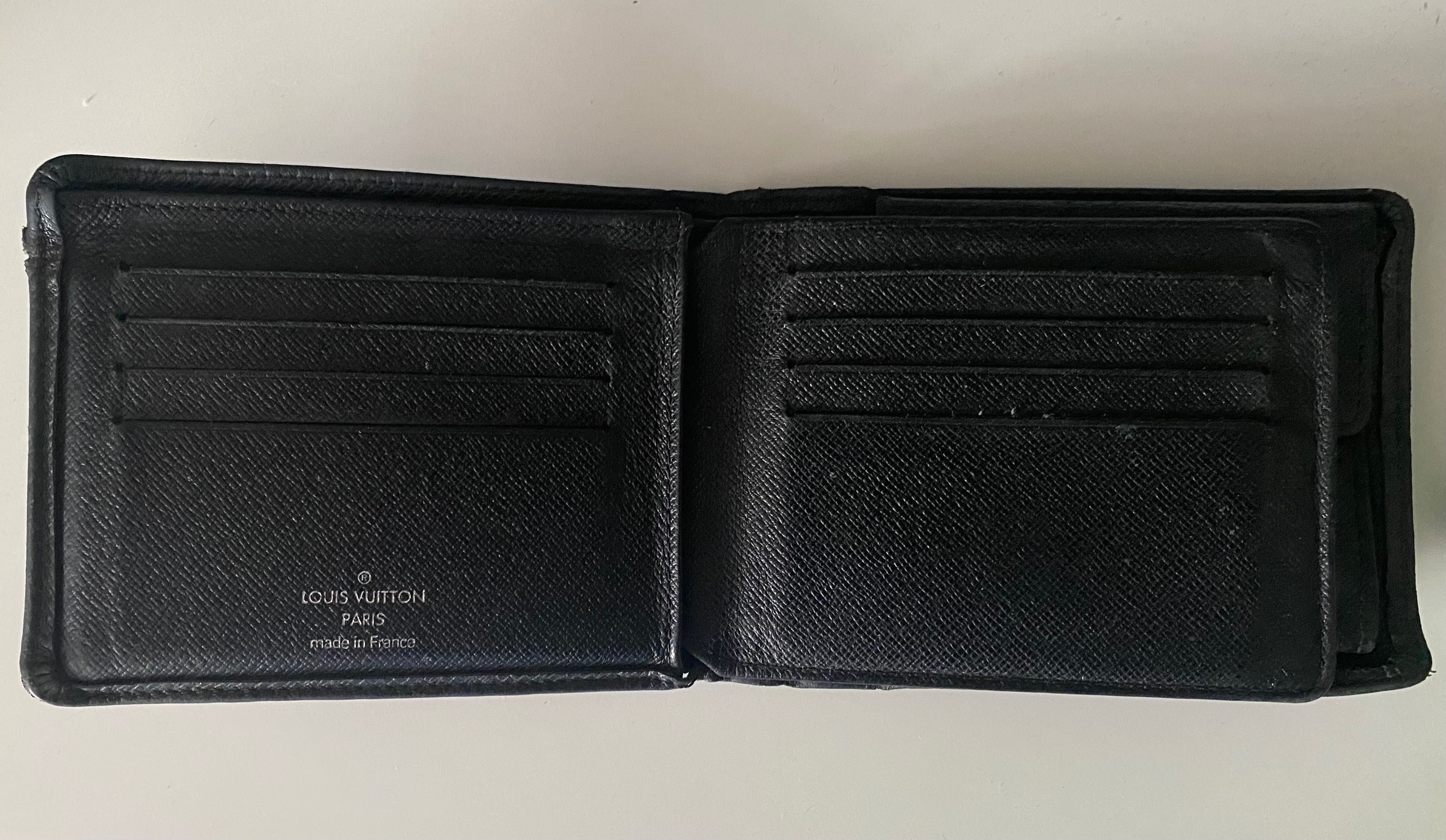 Oryginalny męski portfel Louis Vuitton Taiga Leather Bifold Wallet