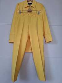 Zara Spodnie garniturowe żółte r. 36