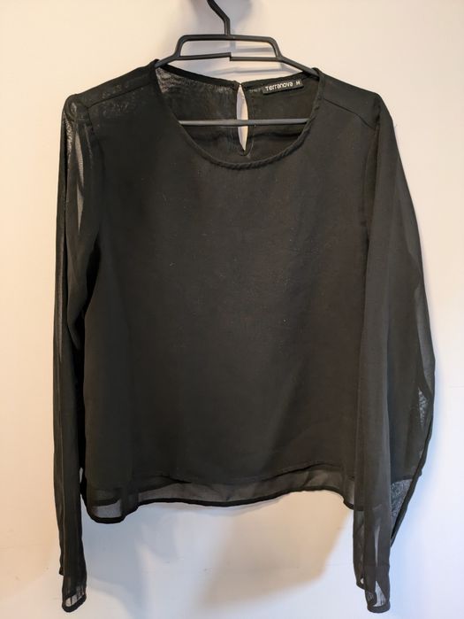 Czarna koszula elegancka M damska