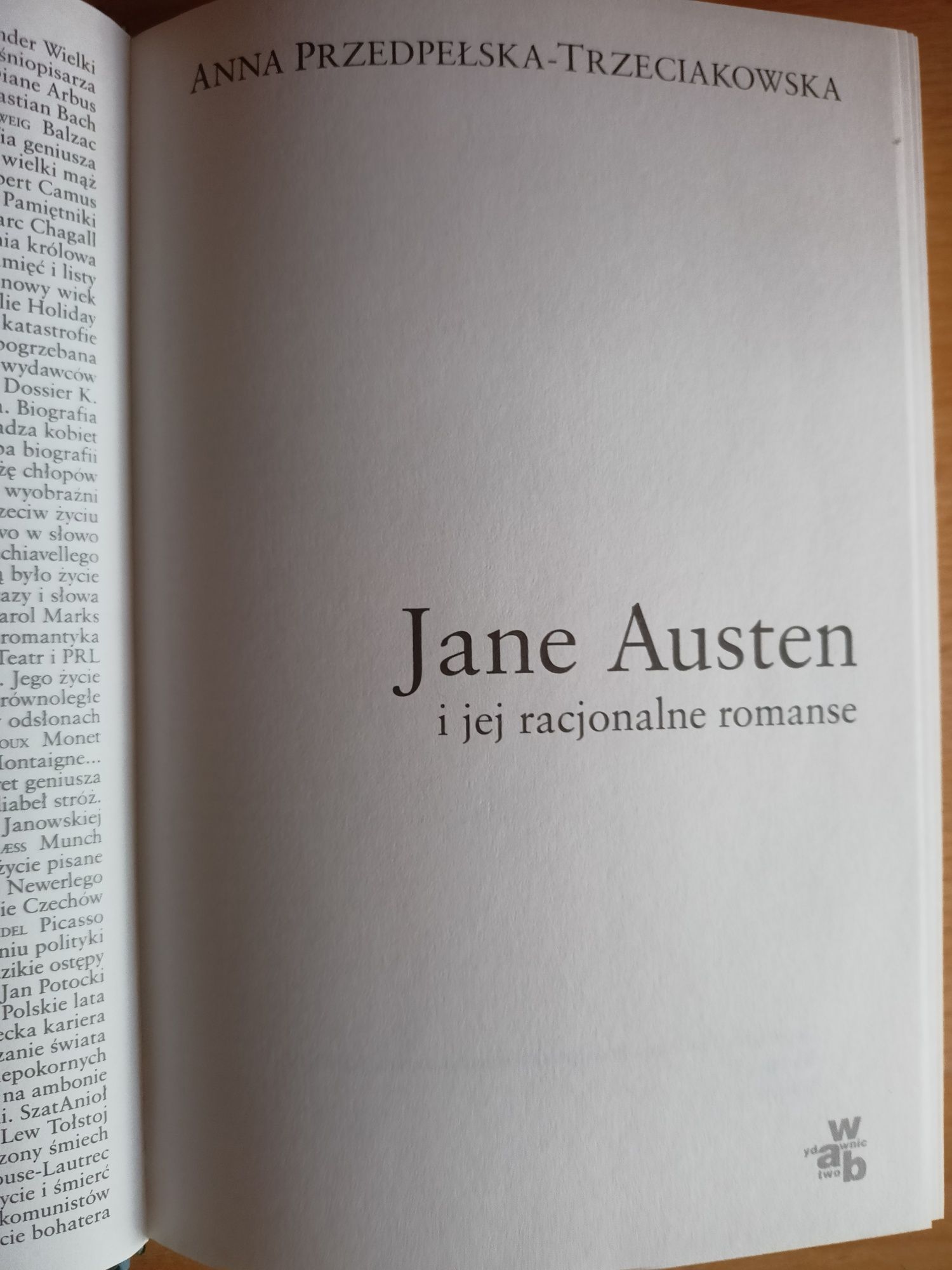 Jane Austen i jej racjonalne romanse - Anna Przedpełska-Trzeciakowska