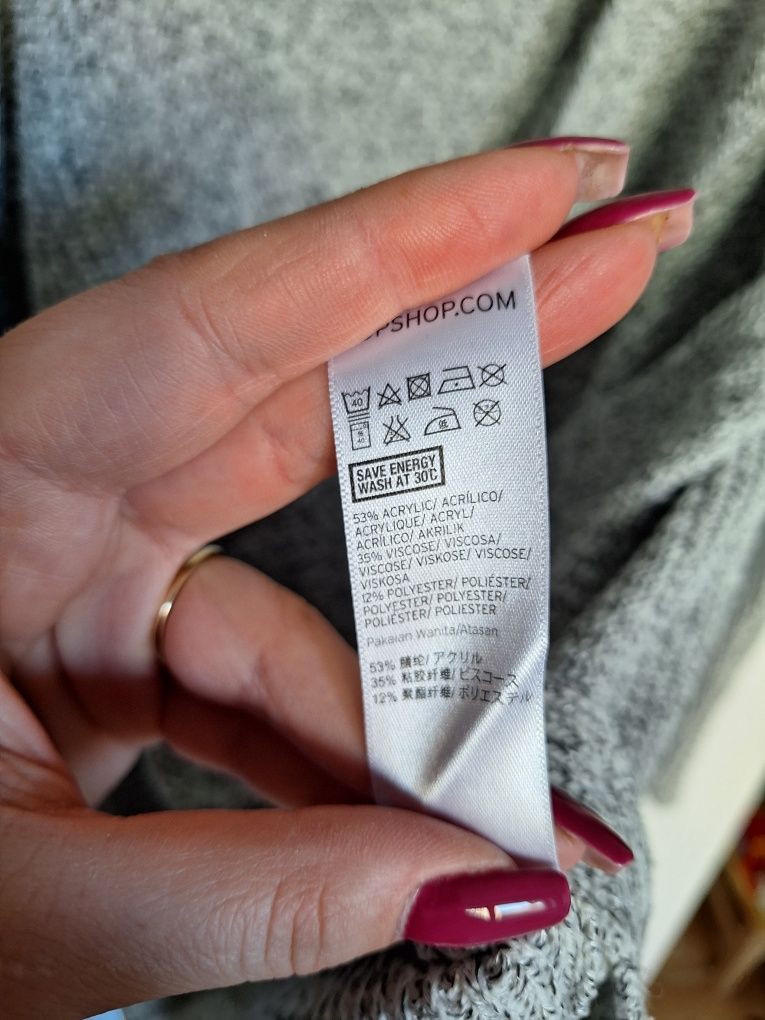 Taliowany sweterek Topshop r. S