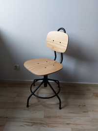 krzesło obrotowe KULLABERG IKEA jak nowe drewniane biurowe