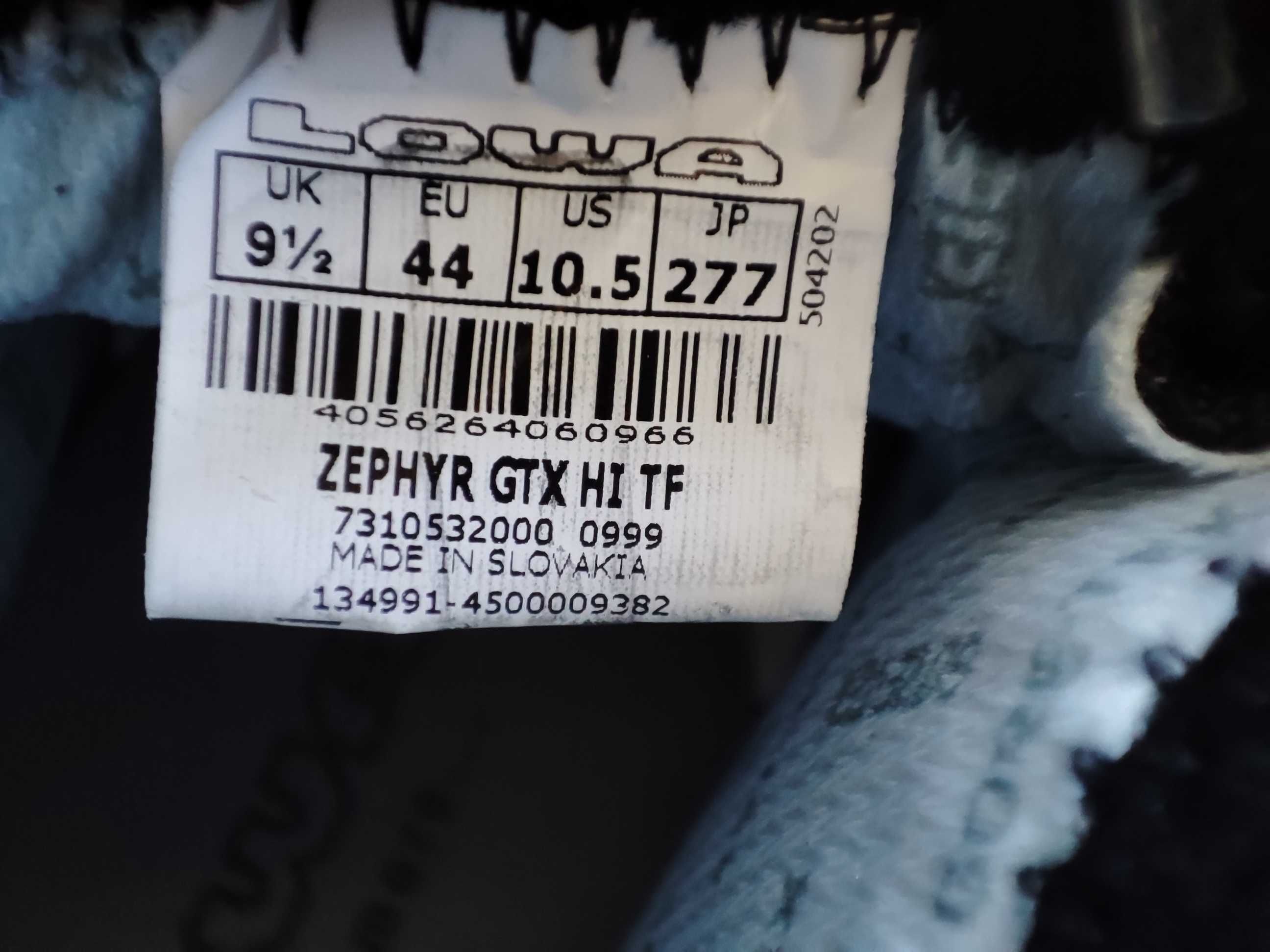ОРИГІНАЛ100%!!Черевики Lowa Zephyr GTX HI TF 310532 0999