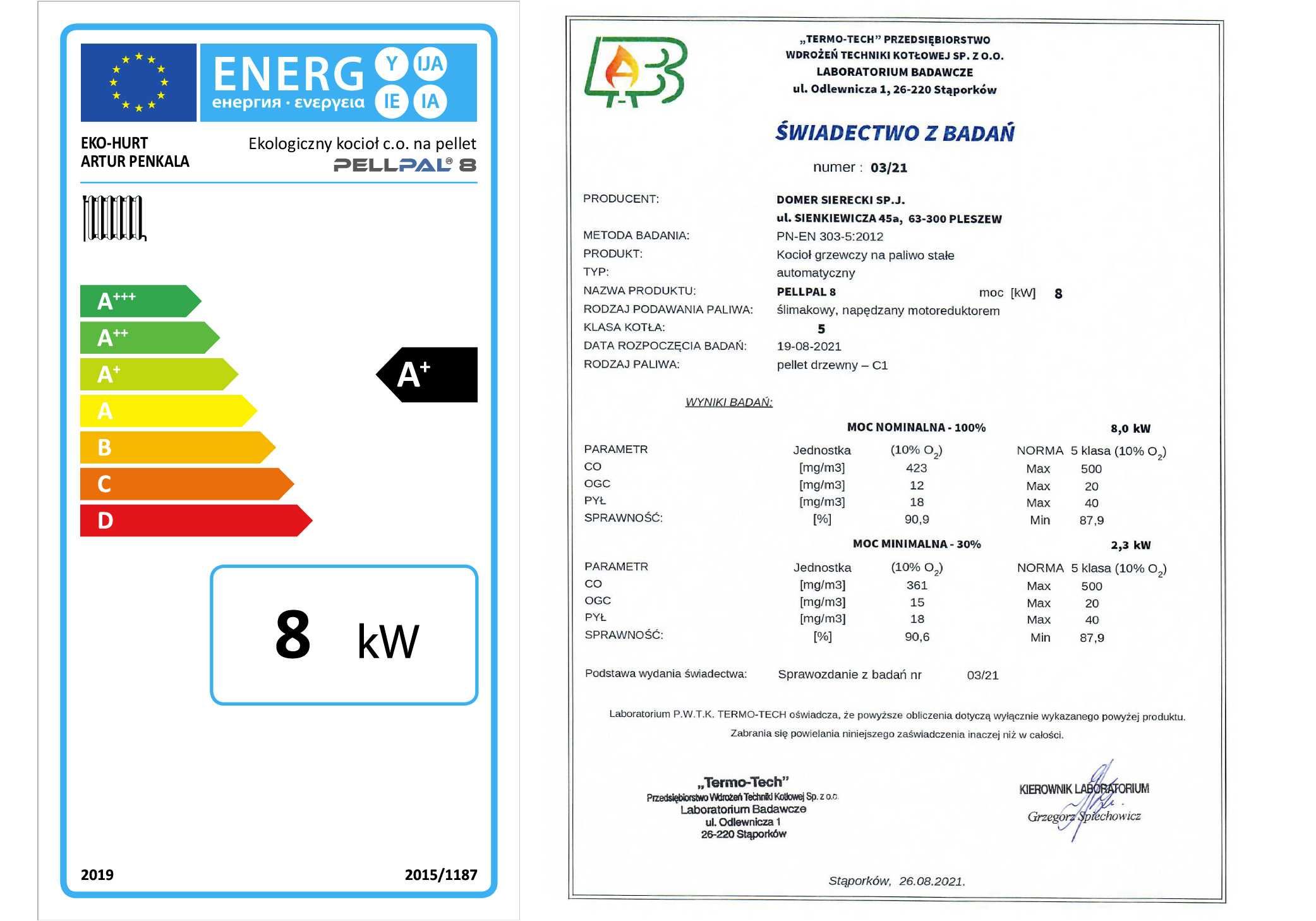 Kocioł na pellet PELLPAL 8 kW kotły piec kocioł z podajnikiem 5 klasa