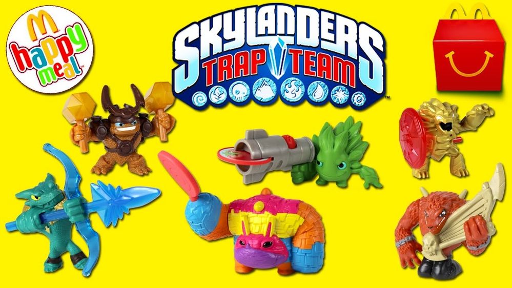 Wallop Figura brinde Happy Meal McDonald's 2015 Skylanders Trap Team