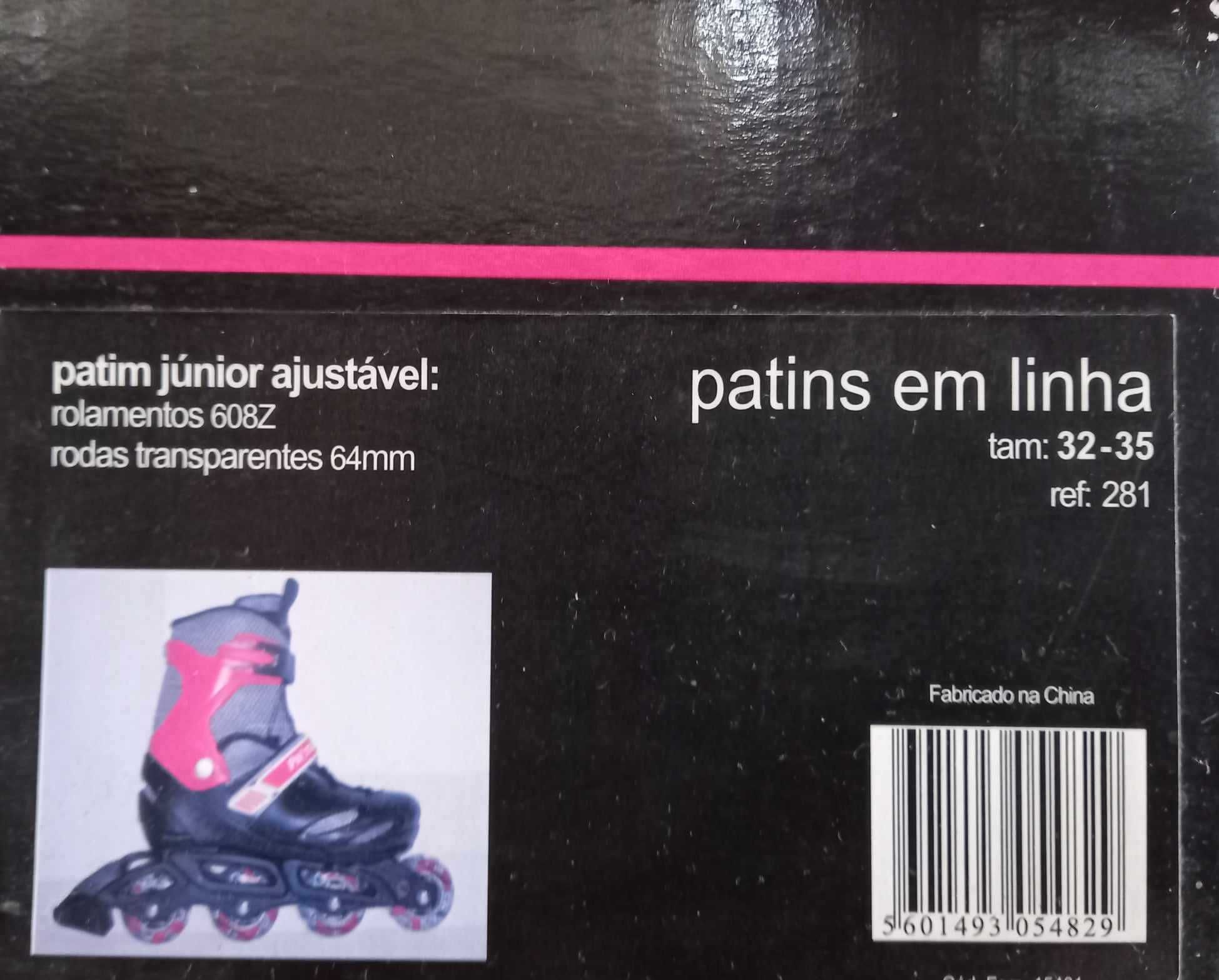 Patins em Linha Júnior Ajustável PROmaster tam:32-35