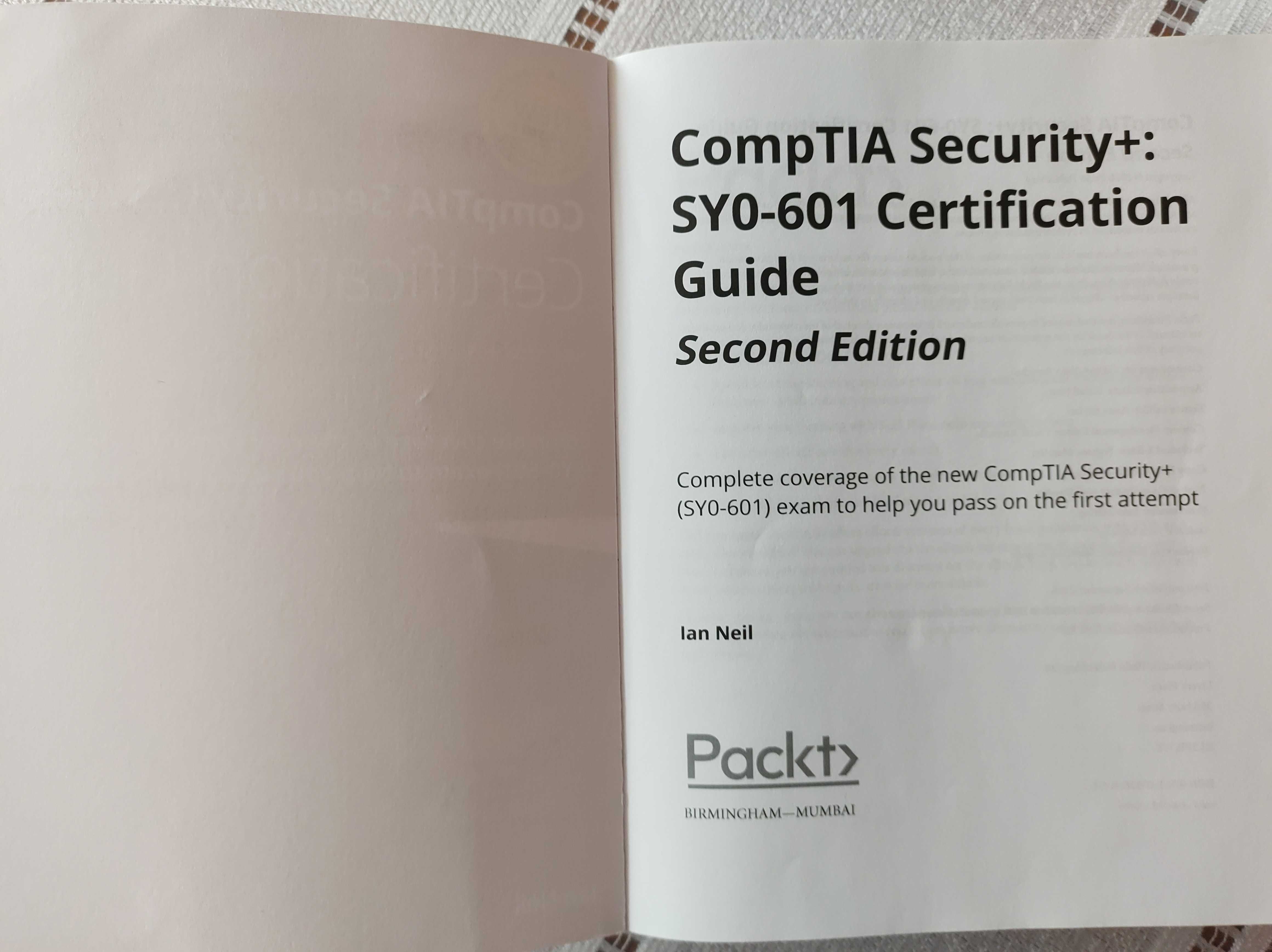 Książka Security+ SY0-601  CompTIA Certification Guide Jan Neil