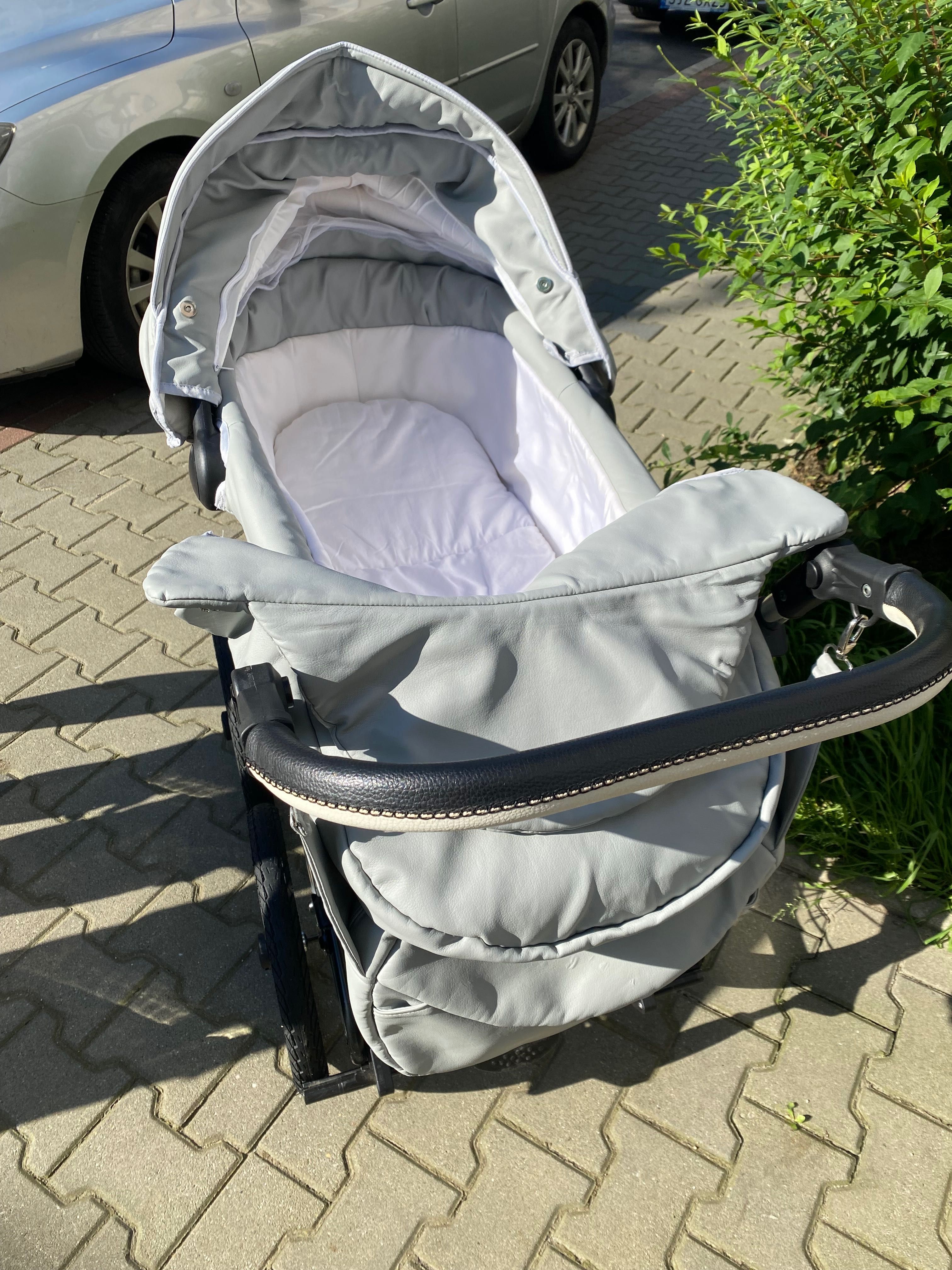 Wózek retro 2w1 (gondola+spacerówka)