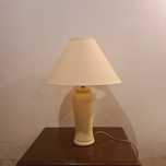 Lampa ceramiczna z abażurem
