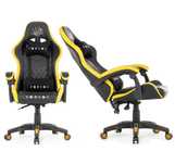 Nowoczesny Fotel z Regulacją Wysokości Infini Five Black/Yellow