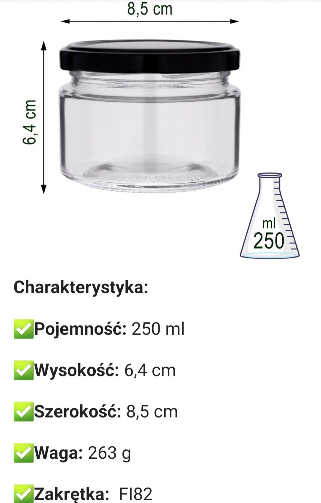 Sloiki 250 ml nowe zgrzewka 8szt