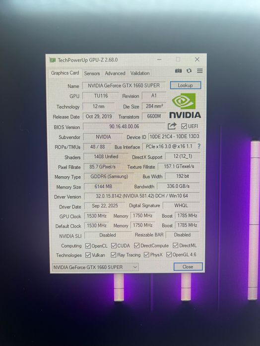 INNO3D GTX 1660 SUPER 6GB GDDR6 Stan idealny