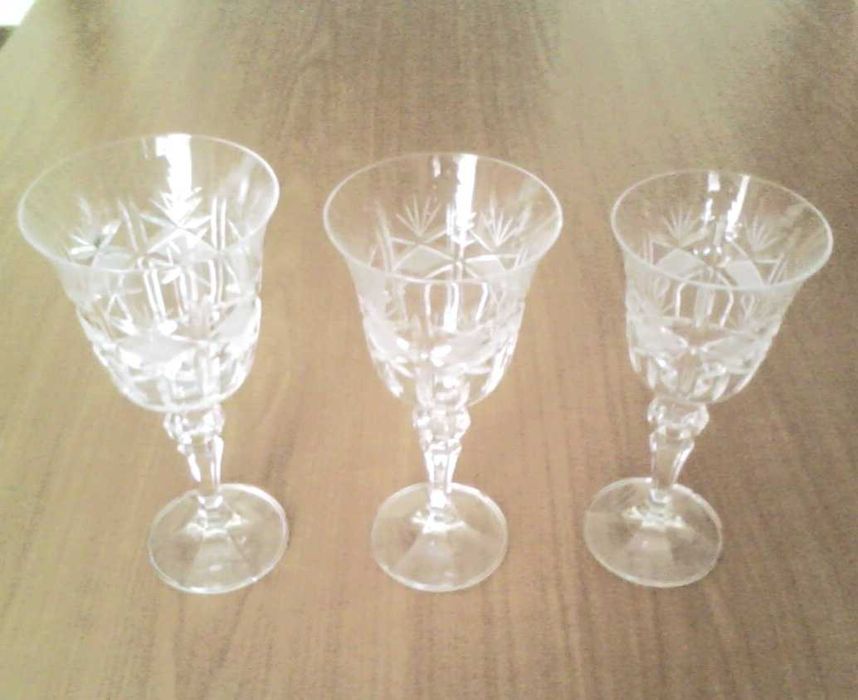 Conj.62 Copos Cristal Bohemia