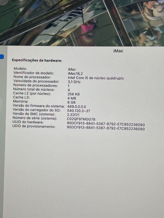 iMac 21,5 polegadas ecrã 4k Finais de 2015