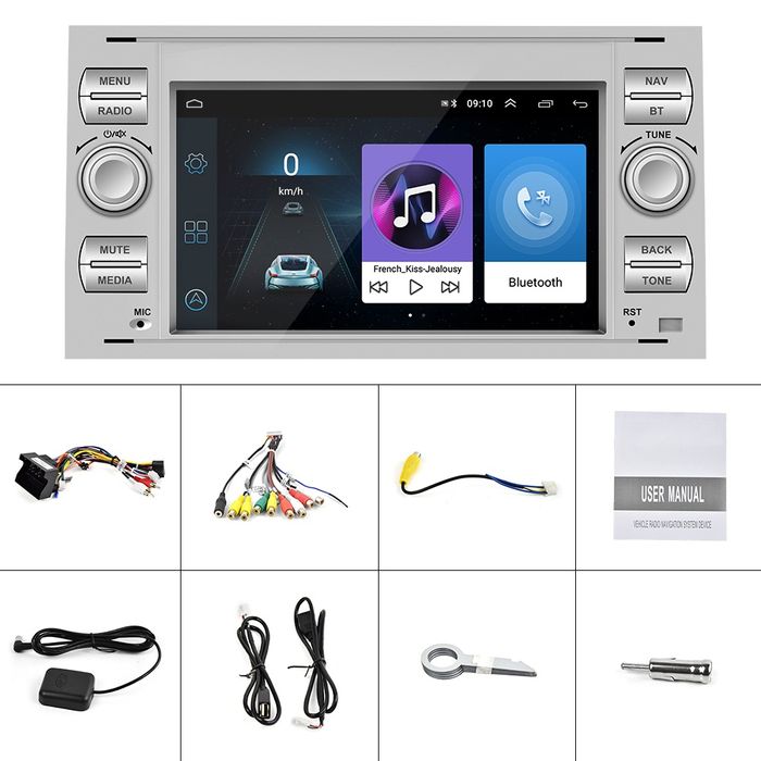 Radio Android Ford Focus Mondeo Galaxy C-Max S-Max Fiesta Kuga Transit