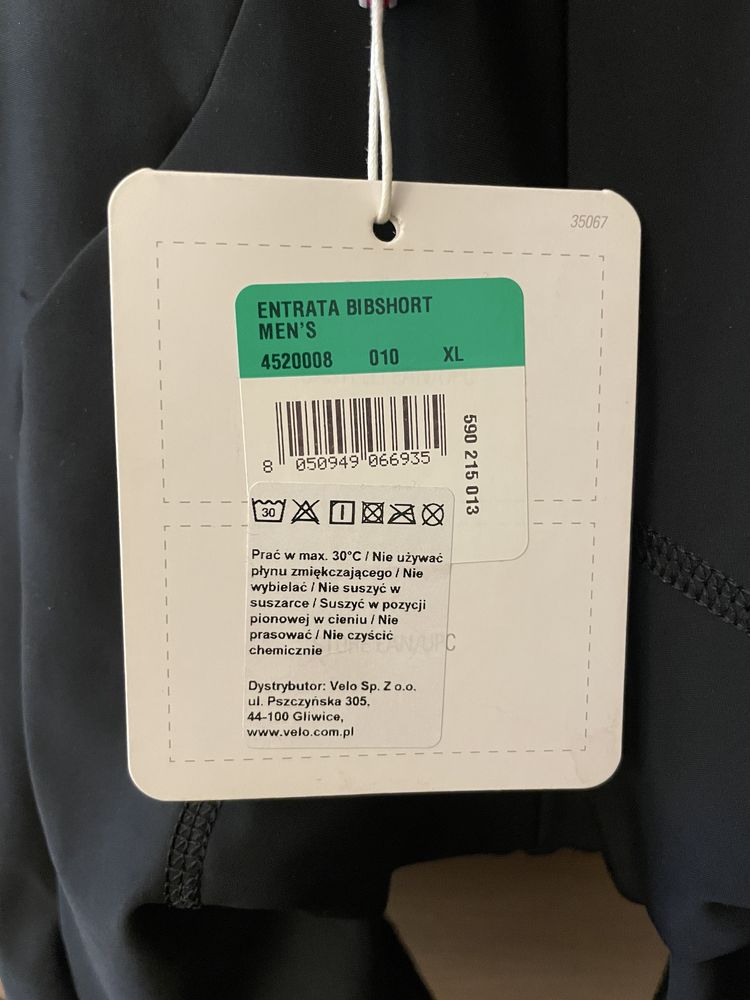 Nowe z metką Spodenki rowerowe z szelkami Castelli rozmiar L/XL