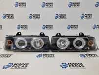 Faróis Angel Eyes BMW Série 3 (E36) Coupê/Cabrio Fundo Preto