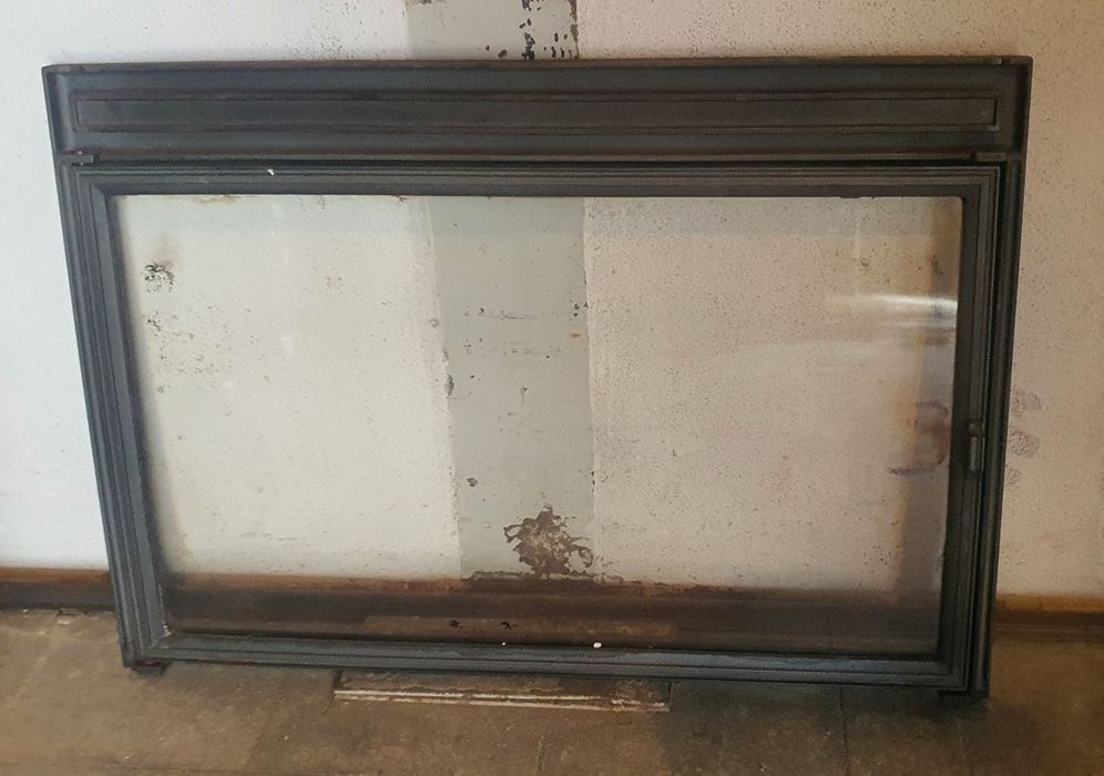 Frente lareira fachada ideal para fechar lareira aberta