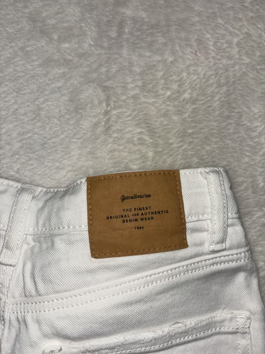 Calças de Ganga Brancas Stradivarius 36