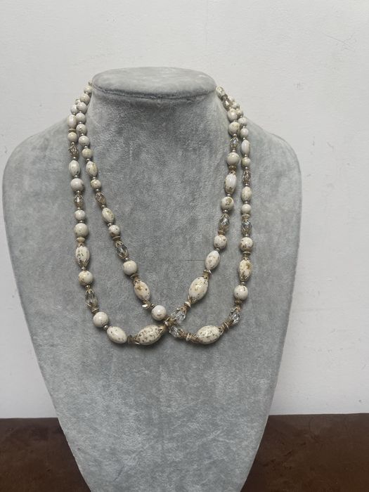 Jablonex Stary Naszyjnik z Kryształami z Prl