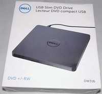 Leitor/gravador DVD USB externo Dell DW316 NOVO