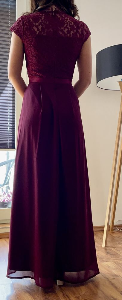 Długa suknia - kolor fuksja XS