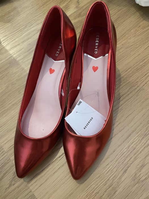 Szpilki czerwone RESERVED r. 38