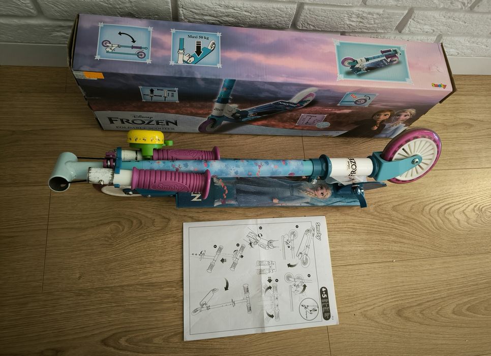 Hulajnoga dla dzieci SMOBY Kraina Lodu.
Stan bardzo dobry. Orginalne o