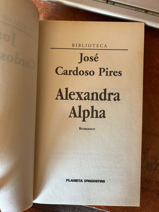 Livro José Cardoso Pires - Alexandra Alpha