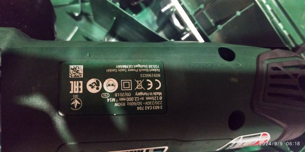 Угловая шлифмашина BOSCH PWS 850-125