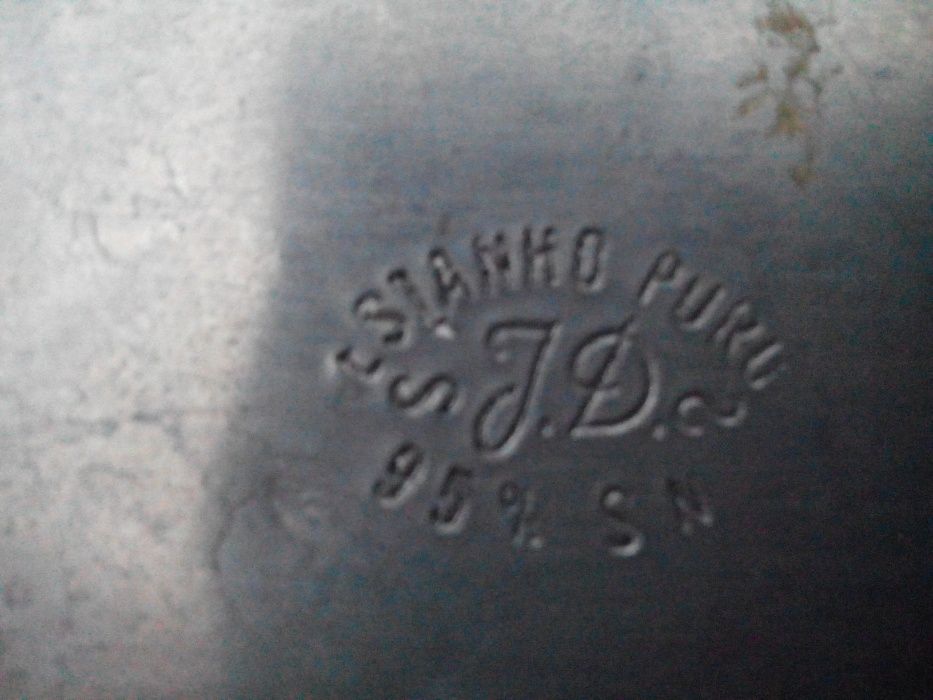 Guarda-jóias em estanho puro