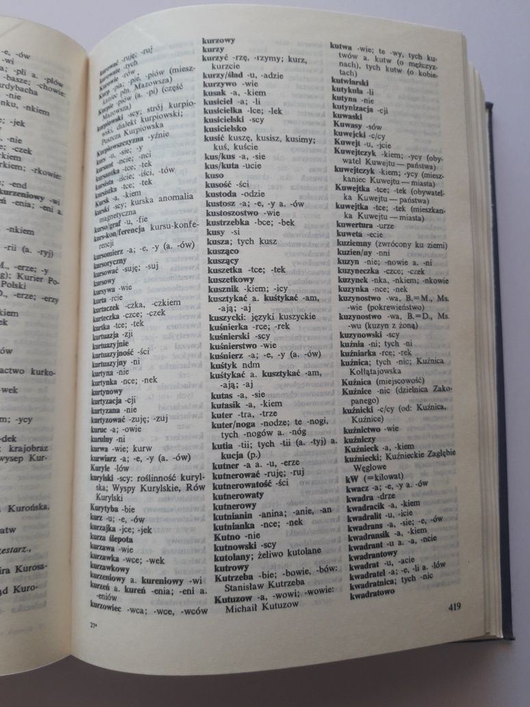 Mieczysław Szymczak Słownik ortograficzny języka polskiego PWN 1981 r