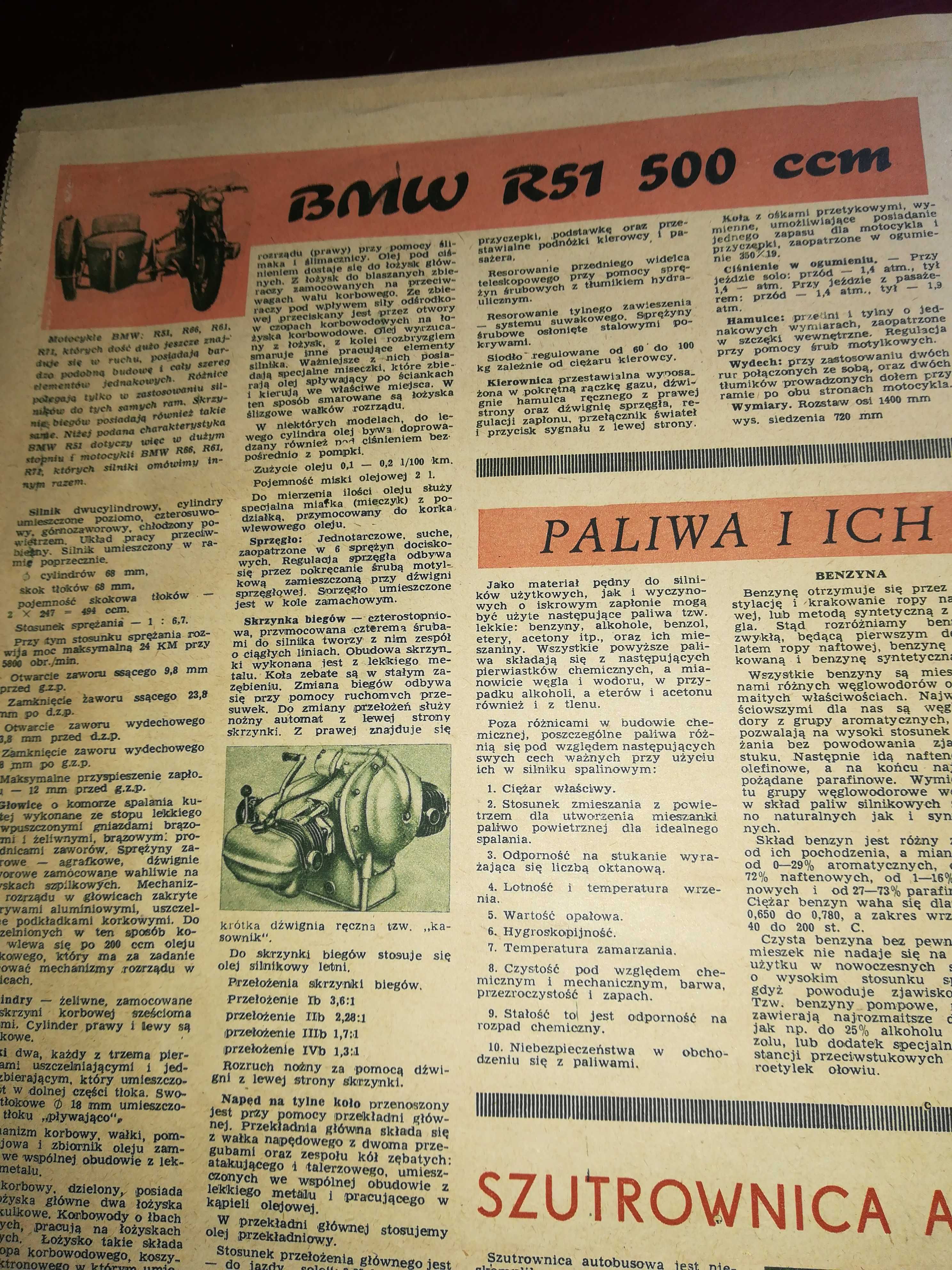 Motor tygodnik ilustrowany 1953 r.