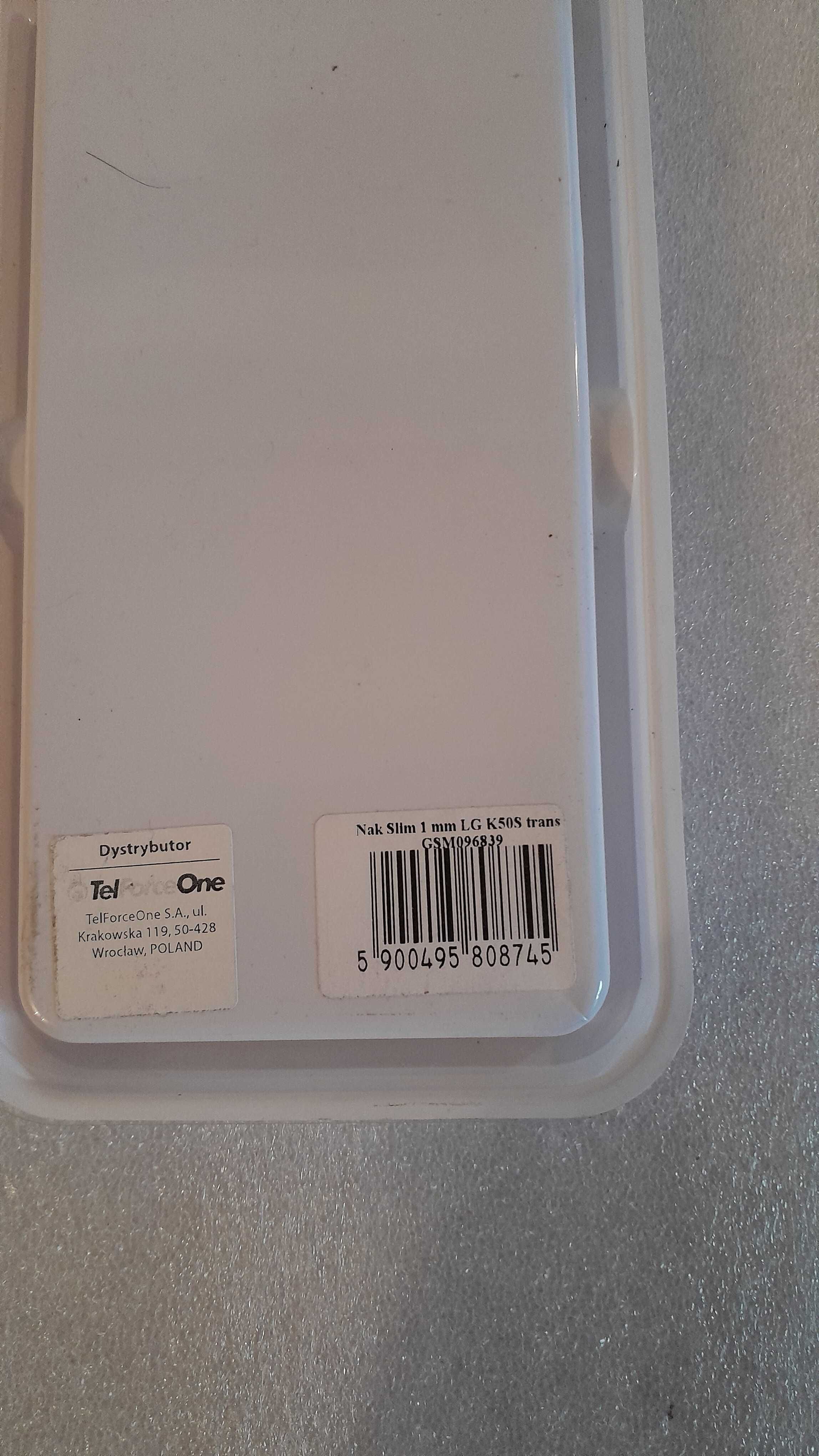 etui do Lg K50S bezbarwne