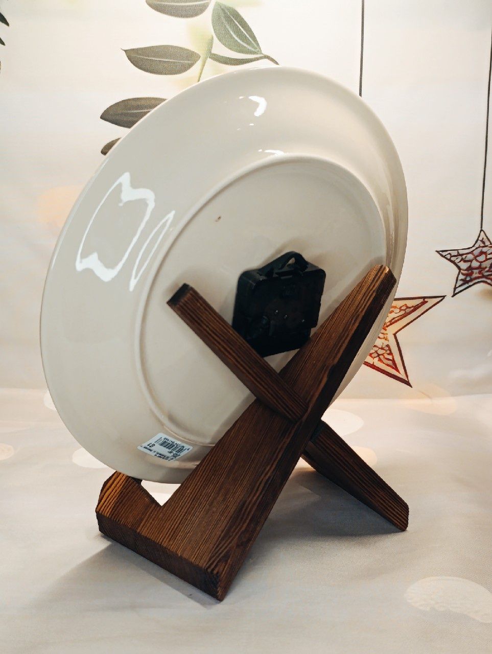 Talerz Zegar ścienny ceramiczny 27,5 cm ceramika Bolesławiec Z.C.B.