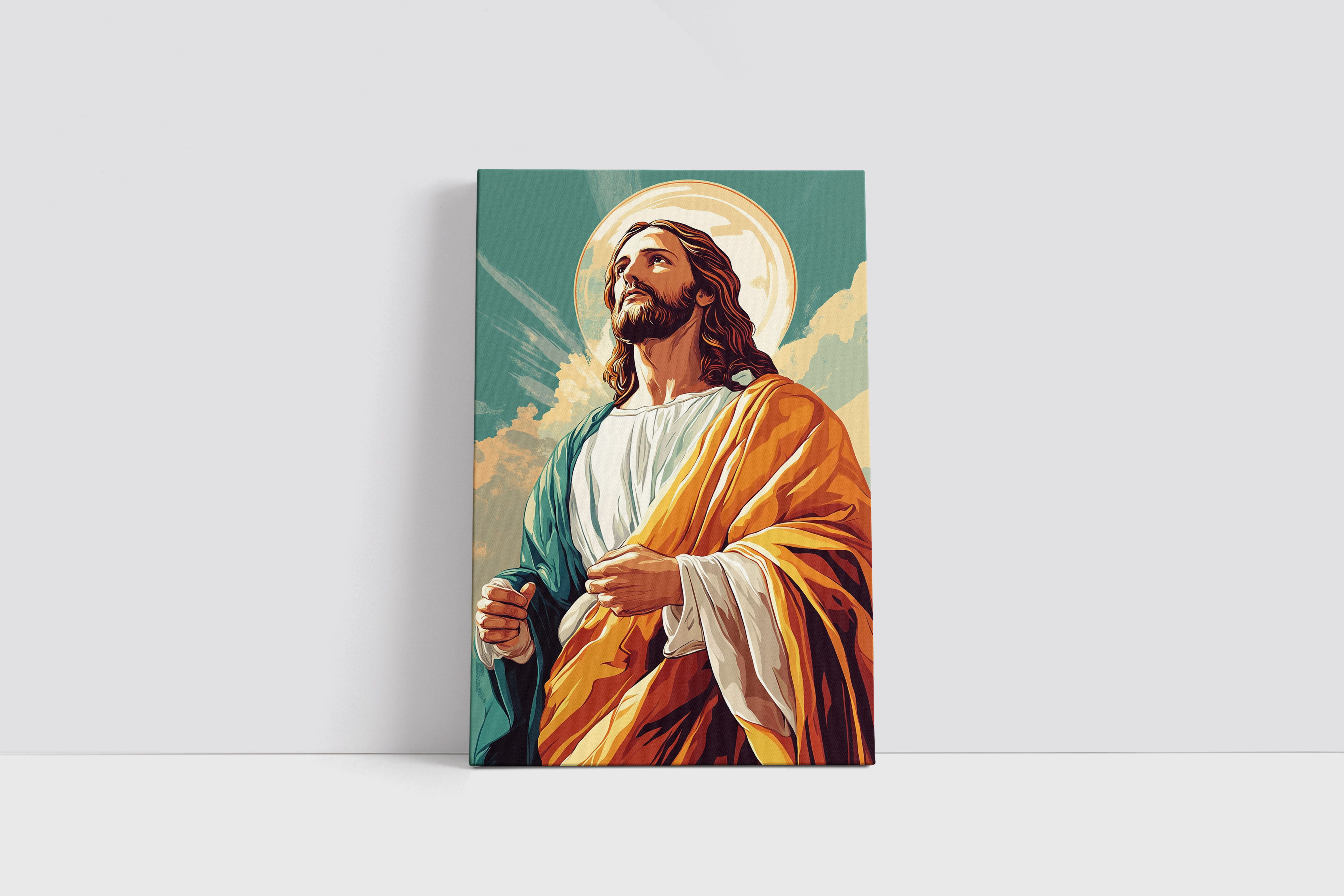 Obraz na płótnie Jezus Chrystus 60x90 dla dzieci i młodzieży